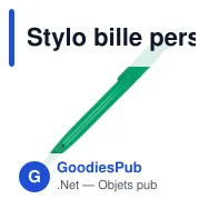 Stylo bille personnalisable en ABS transparent avec logo - Atlas - Miniature 3
