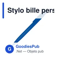 Stylo bille personnalisable en ABS transparent avec logo - Atlas - Miniature 5