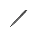 Variante Transparent Noir - Stylo bille personnalisable en ABS transparent avec logo - Atlas