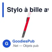 Stylo à bille personnalisable avec puce NFC - Teaganavec logo - Miniature 2
