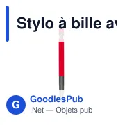 Stylo à bille personnalisable avec puce NFC - Teaganavec logo - Miniature 3