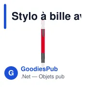 Stylo à bille personnalisable avec puce NFC - Teaganavec logo - Miniature 5