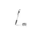 Variante blanc - Stylo à bille personnalisable avec puce NFC - Teaganavec logo
