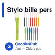 Stylo bille personnalisable Baron 03 en ABS recyclé avec logo - Stilolinea - Miniature 1