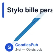 Stylo bille personnalisable Baron 03 en ABS recyclé avec logo - Stilolinea - Miniature 12