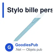 Stylo bille personnalisable Baron 03 en ABS recyclé avec logo - Stilolinea - Miniature 3