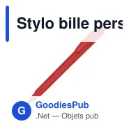 Stylo bille personnalisable Baron 03 en ABS recyclé avec logo - Stilolinea - Miniature 7