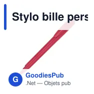 Stylo bille personnalisable Baron 03 en ABS recyclé avec logo - Stilolinea - Miniature 10