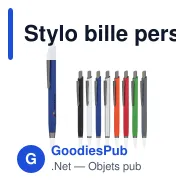 Stylo bille personnalisable en aluminium soft touch avec logo - Boston - Miniature 1