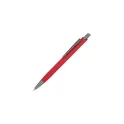 Variante Rouge - Stylo bille personnalisable en aluminium soft touch avec logo - Boston