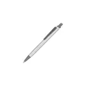 Variante Argent - Stylo bille personnalisable en aluminium soft touch avec logo - Boston