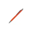 Variante Orange - Stylo bille personnalisable en aluminium soft touch avec logo - Boston