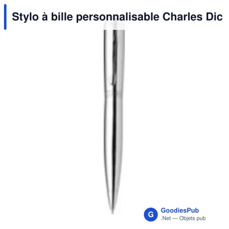 Stylo à bille personnalisable Charles Dickens® avec logo