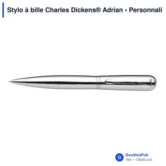 Stylo à bille personnalisable Charles Dickens® avec logo - Image 4