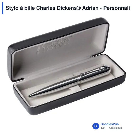 Stylo à bille personnalisable Charles Dickens® avec logo - Image 5