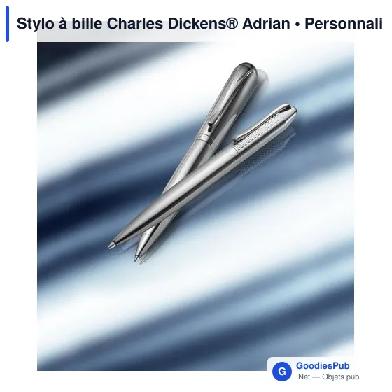 Stylo à bille personnalisable Charles Dickens® avec logo - Image 7