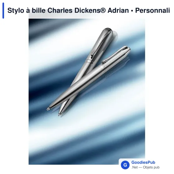 Stylo à bille personnalisable Charles Dickens® avec logo - Image 8