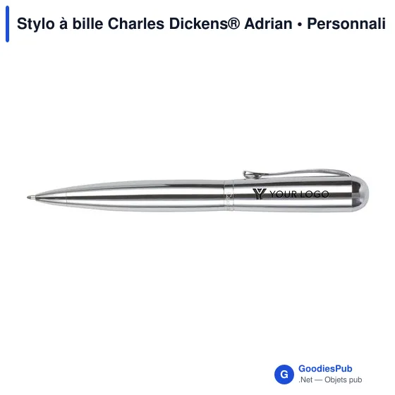 Stylo à bille personnalisable Charles Dickens® avec logo - Image 9