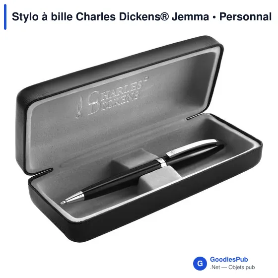 Stylo à bille personnalisable avec logo - Charles Dickens® Jemma - Image 6