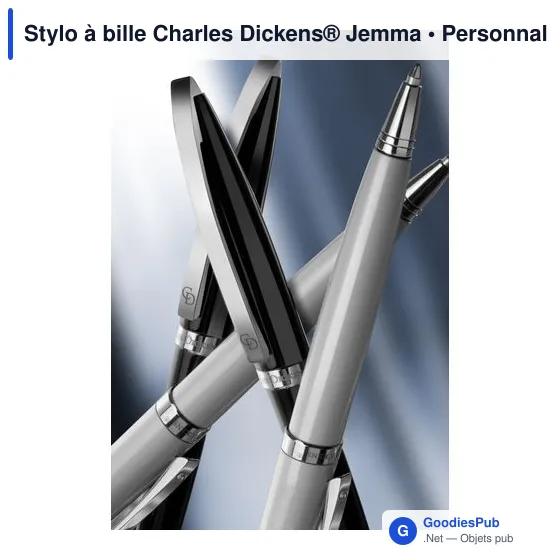 Stylo à bille personnalisable avec logo - Charles Dickens® Jemma - Image 9