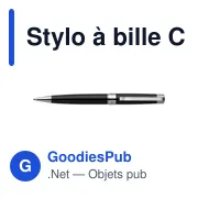 Stylo à bille personnalisable Charles Dickens® avec logo - Miniature 1
