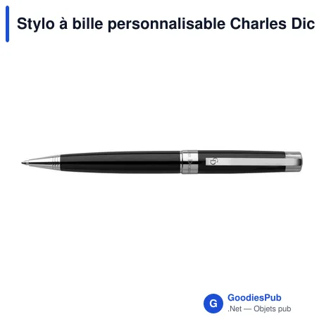 Stylo à bille personnalisable Charles Dickens® avec logo