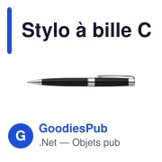 Stylo à bille personnalisable Charles Dickens® avec logo - Miniature 2