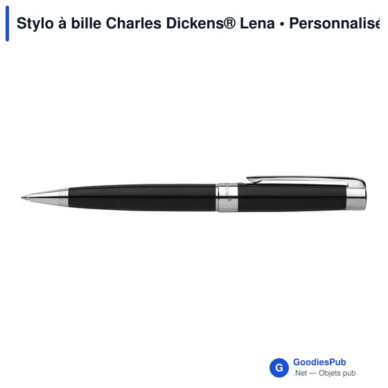 Stylo à bille personnalisable Charles Dickens® avec logo - Image 2