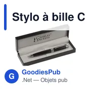 Stylo à bille personnalisable Charles Dickens® avec logo - Miniature 3