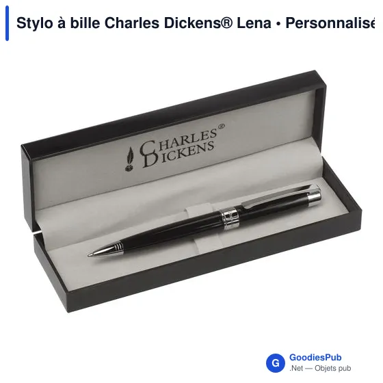 Stylo à bille personnalisable Charles Dickens® avec logo - Image 3