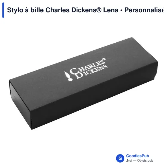 Stylo à bille personnalisable Charles Dickens® avec logo - Image 4