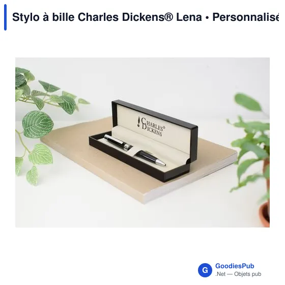 Stylo à bille personnalisable Charles Dickens® avec logo - Image 5