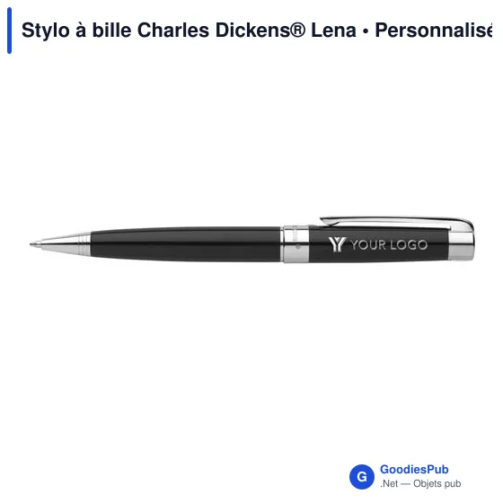 Stylo à bille personnalisable Charles Dickens® avec logo - Image 6
