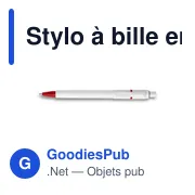 Stylo à bille en ABS Baron - Miniature 7
