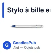 Stylo à bille en ABS Baron - Miniature 8