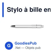 Stylo à bille en ABS Baron - Miniature 10