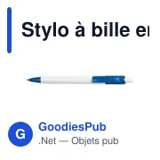 Stylo à bille en ABS Ducal - Miniature 1