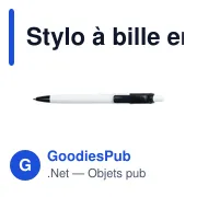 Stylo à bille en ABS Ducal - Miniature 4