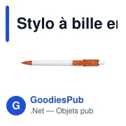 Stylo à bille en ABS Ducal - Miniature 8