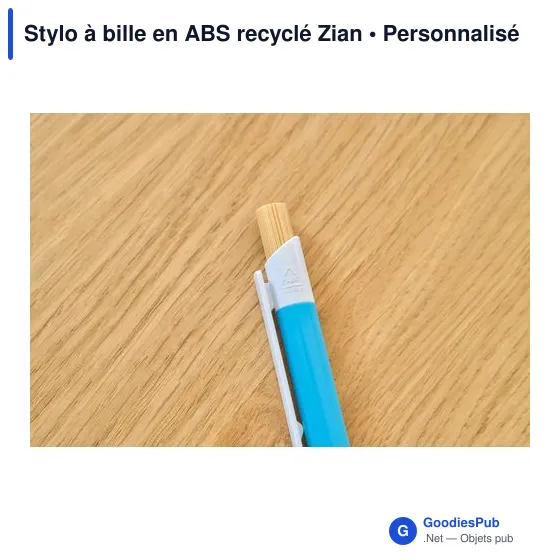 Stylo à bille en ABS recyclé Zian - Image 15