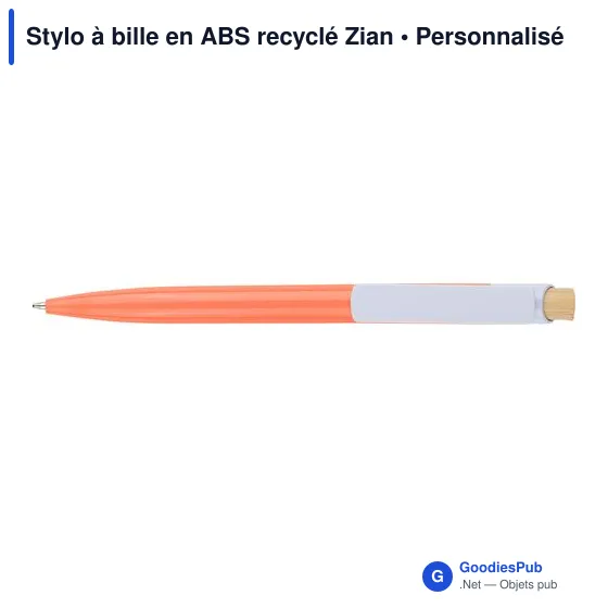 Stylo à bille en ABS recyclé Zian - Image 17