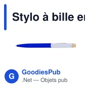 Stylo à bille en ABS recyclé Zian - Miniature 18