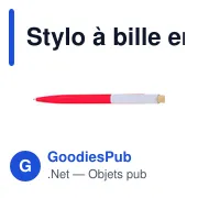 Stylo à bille en ABS recyclé Zian - Miniature 25