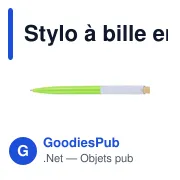 Stylo à bille en ABS recyclé Zian - Miniature 41