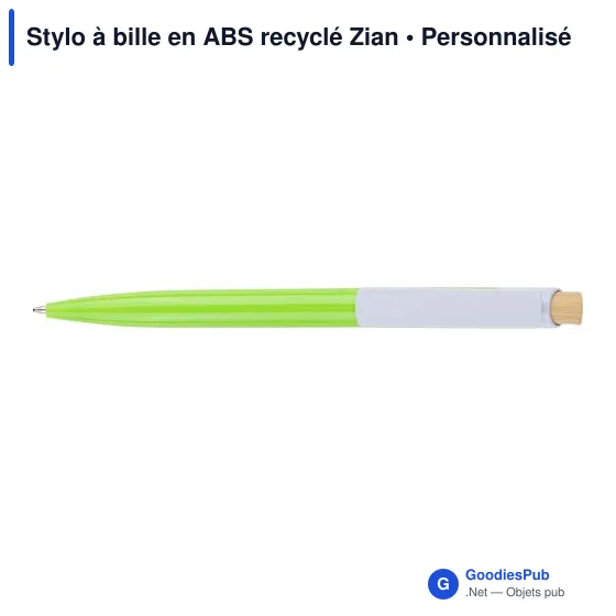 Stylo à bille en ABS recyclé Zian - Image 41