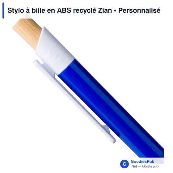 Stylo à bille en ABS recyclé Zian - Image 61