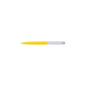 Variante jaune - Stylo à bille personnalisable en ABS recyclé Zian avec logo