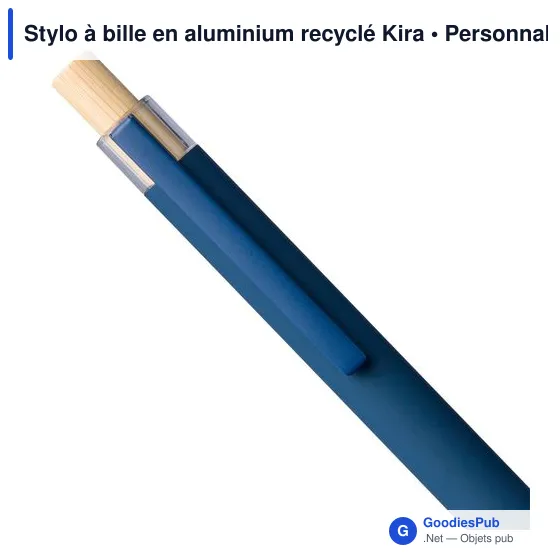 Stylo à bille en aluminium recyclé Kira - Image 16