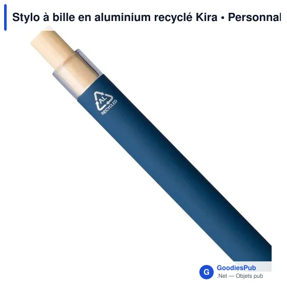 Stylo à bille en aluminium recyclé Kira - Image 23