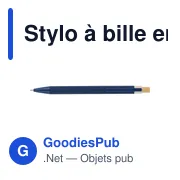 Stylo à bille en aluminium recyclé Kira - Miniature 33